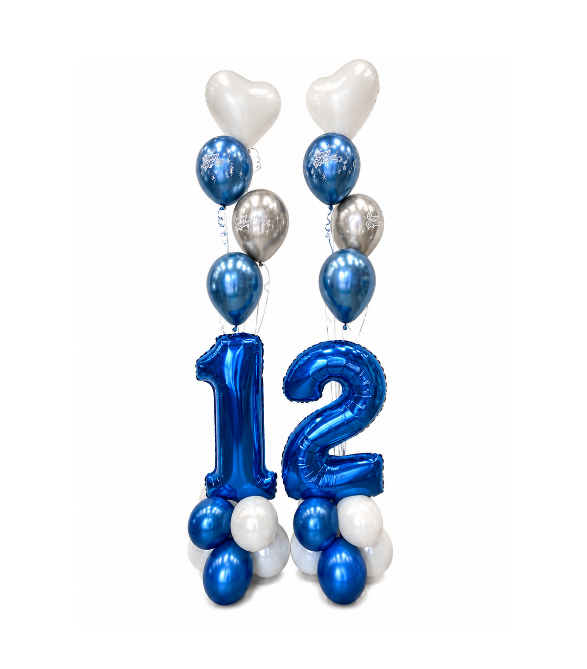 12-es kicsi oszlop + héliumos luficsokrok