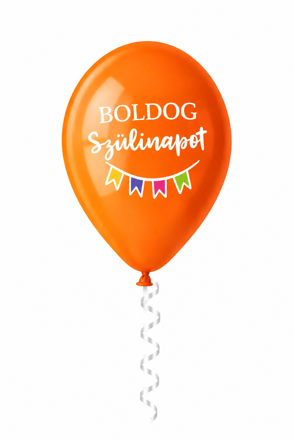 30 cm-es gumi lufi feliratos BOLDOG SZÜLETÉSNAPOT girlandos