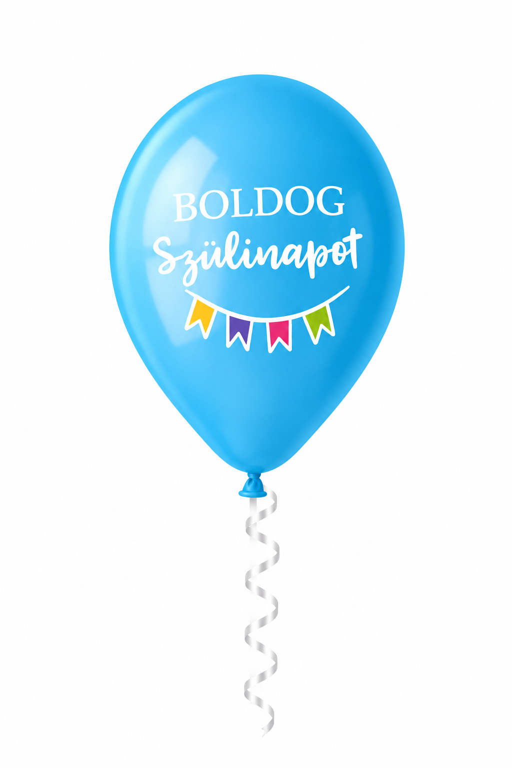 30 cm-es gumi lufi feliratos BOLDOG SZÜLETÉSNAPOT girlandos