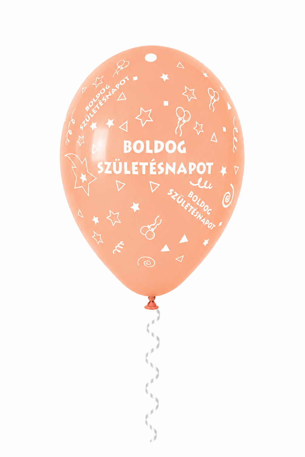 30 cm-es gumi lufi feliratos BOLDOG SZÜLETÉSNAPOT kicsi