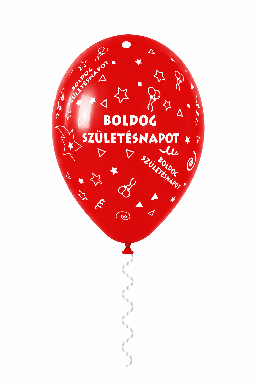 30 cm-es gumi lufi feliratos BOLDOG SZÜLETÉSNAPOT kicsi