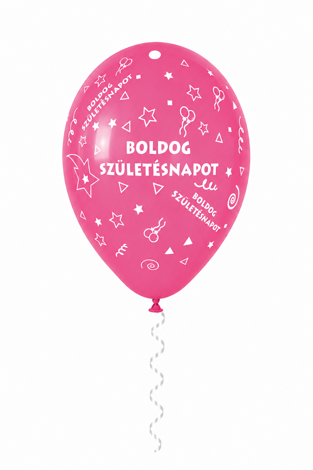 30 cm-es gumi lufi feliratos BOLDOG SZÜLETÉSNAPOT kicsi