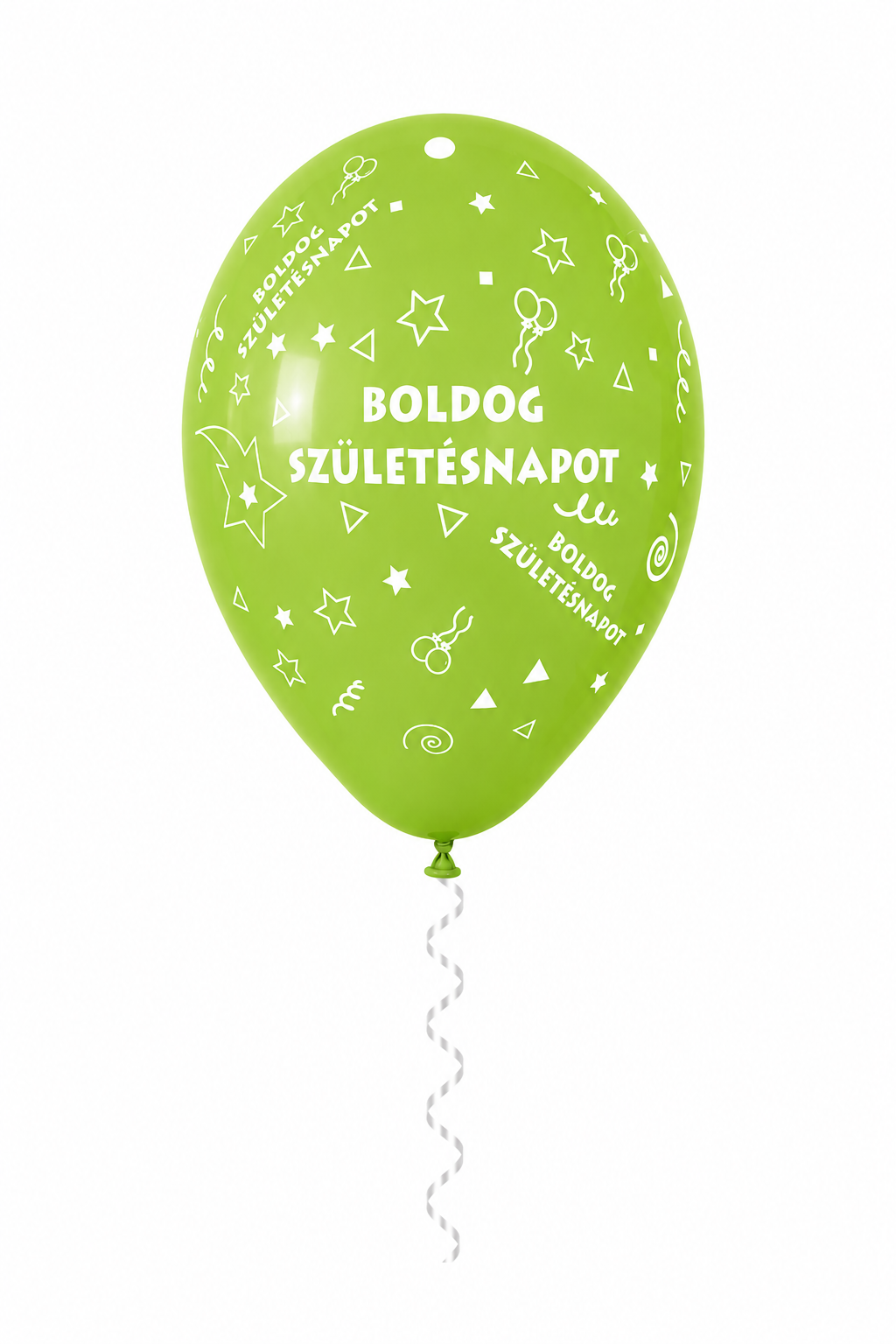 30 cm-es gumi lufi feliratos BOLDOG SZÜLETÉSNAPOT kicsi