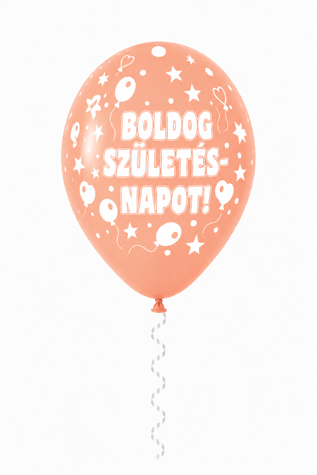 30 cm-es gumi lufi feliratos BOLDOG SZÜLETÉSNAPOT nagy