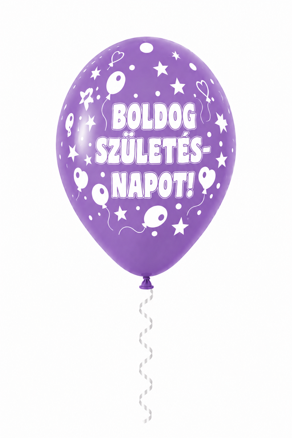 30 cm-es gumi lufi feliratos BOLDOG SZÜLETÉSNAPOT nagy