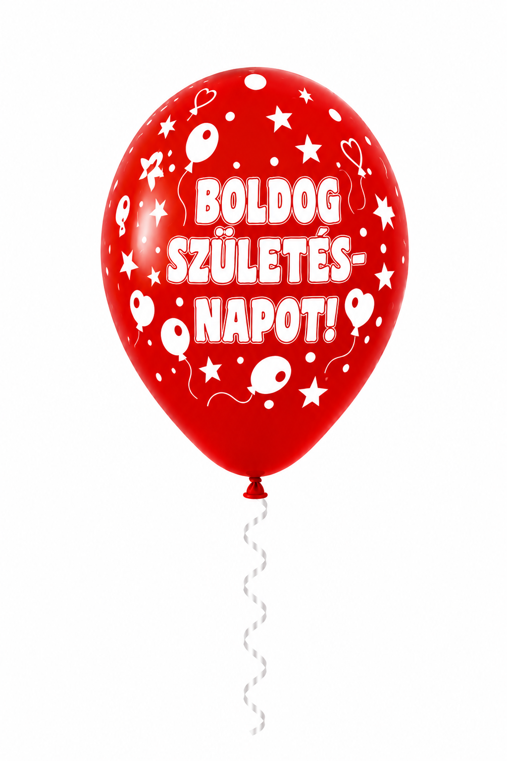 30 cm-es gumi lufi feliratos BOLDOG SZÜLETÉSNAPOT nagy