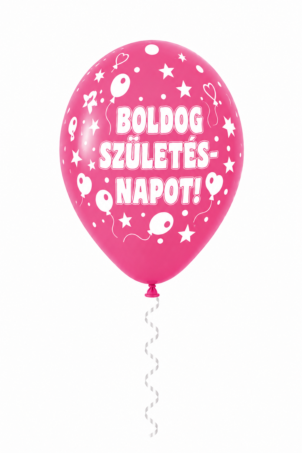 30 cm-es gumi lufi feliratos BOLDOG SZÜLETÉSNAPOT nagy
