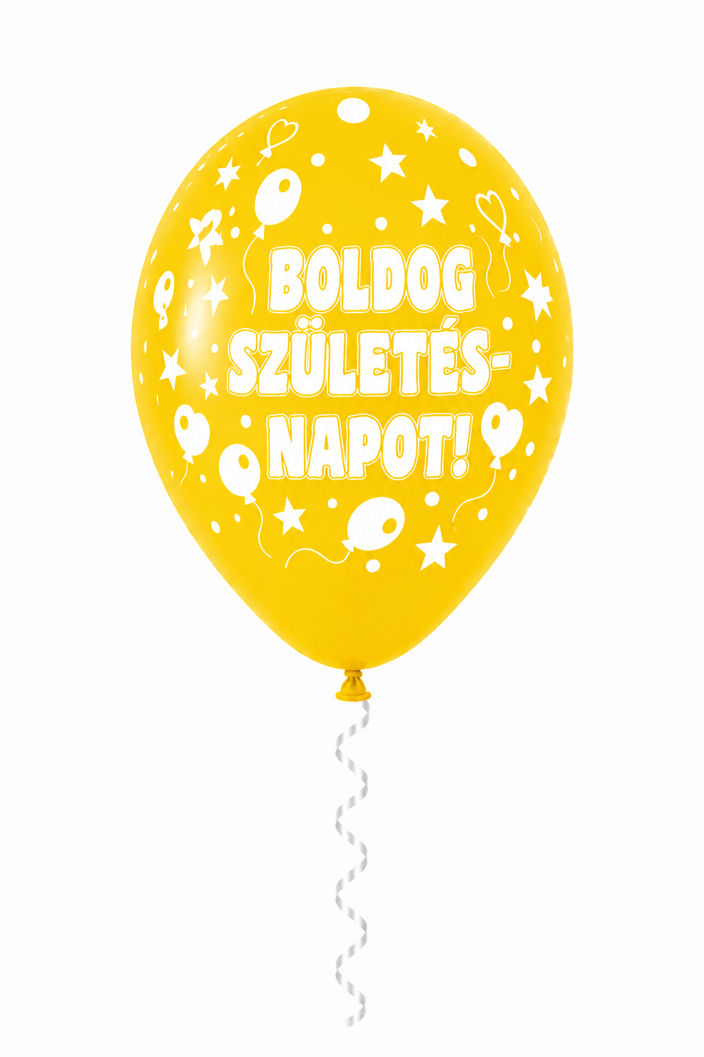 30 cm-es gumi lufi feliratos BOLDOG SZÜLETÉSNAPOT nagy