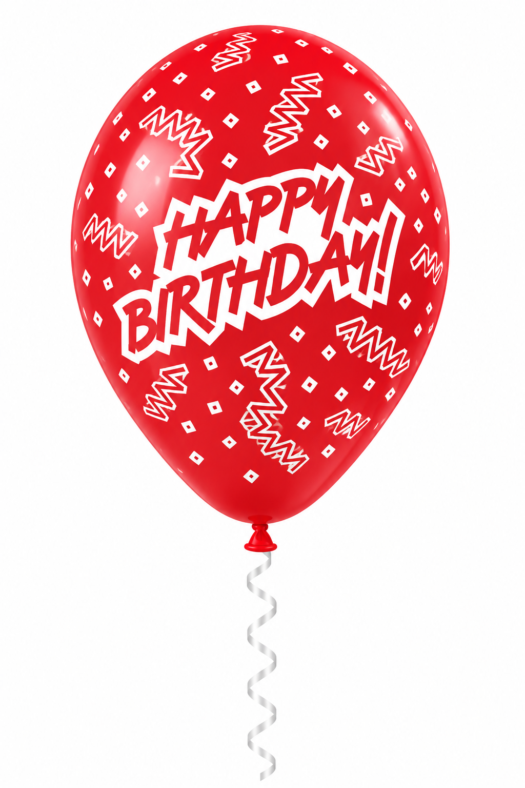 30 cm-es gumi lufi feliratos HAPPY BIRTHDAY cikk-cakk