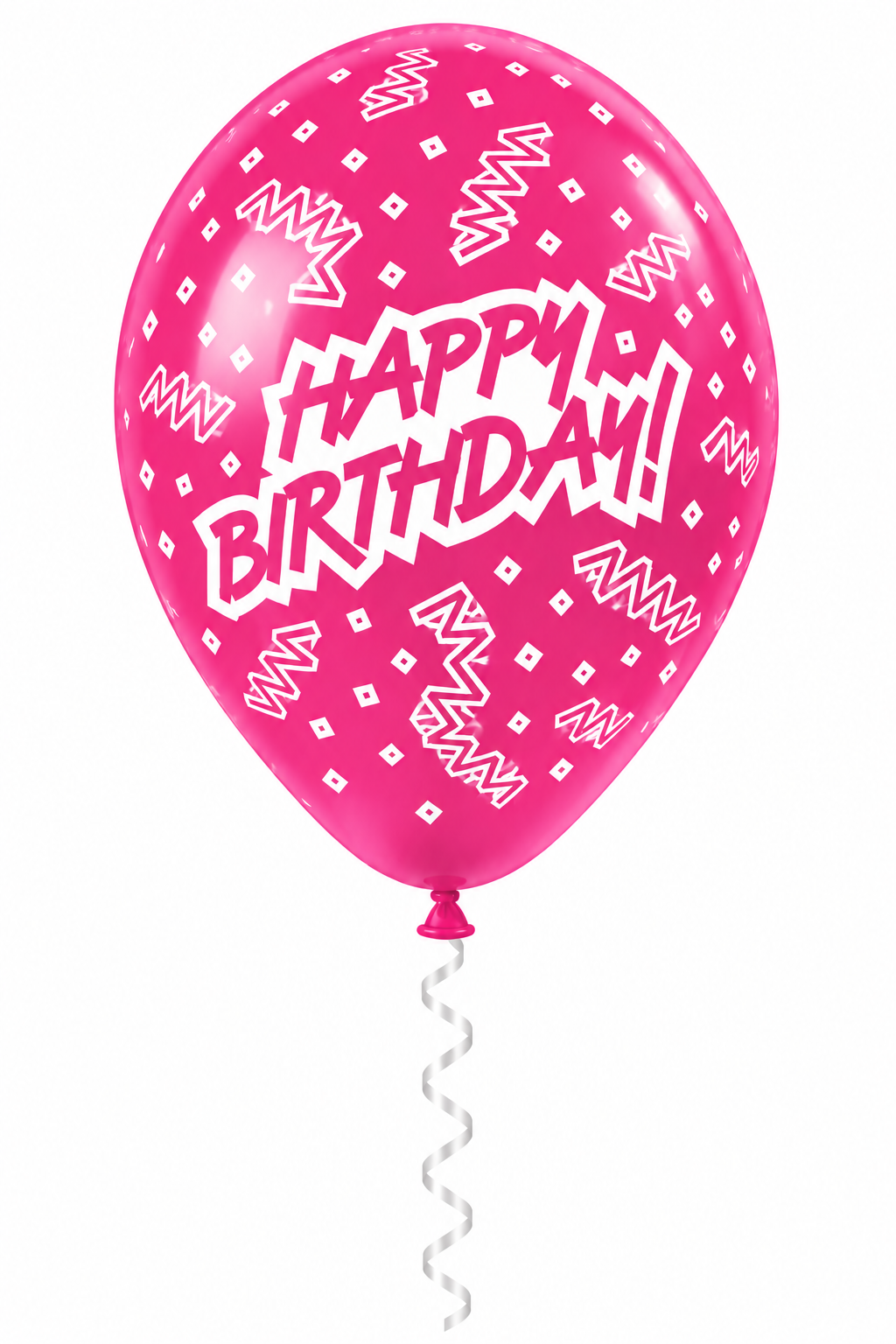 30 cm-es gumi lufi feliratos HAPPY BIRTHDAY cikk-cakk