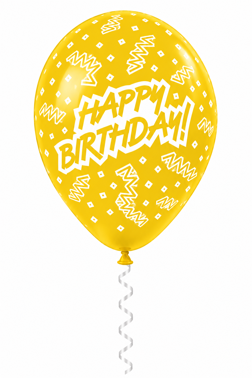 30 cm-es gumi lufi feliratos HAPPY BIRTHDAY cikk-cakk