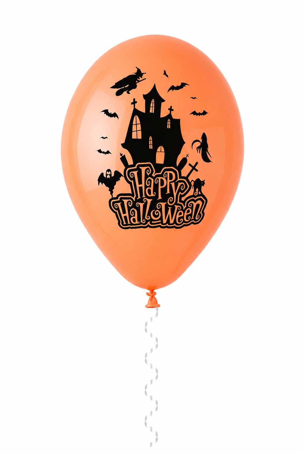 30 cm-es gumi lufi feliratos Happy Halloween kastély