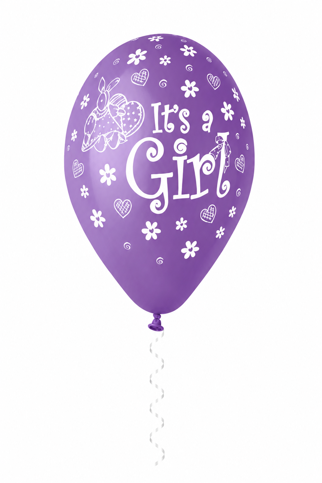 30 cm-es gumi lufi feliratos It's a girl