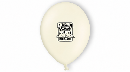 30 cm-es gumi lufi feliratos a fájdalom elmúlik, az érettségi megmarad