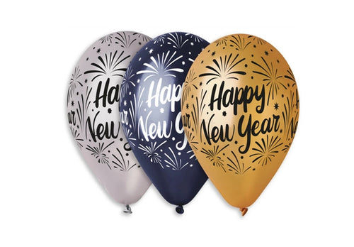 33 cm-es gumi lufi feliratos Happy New Year