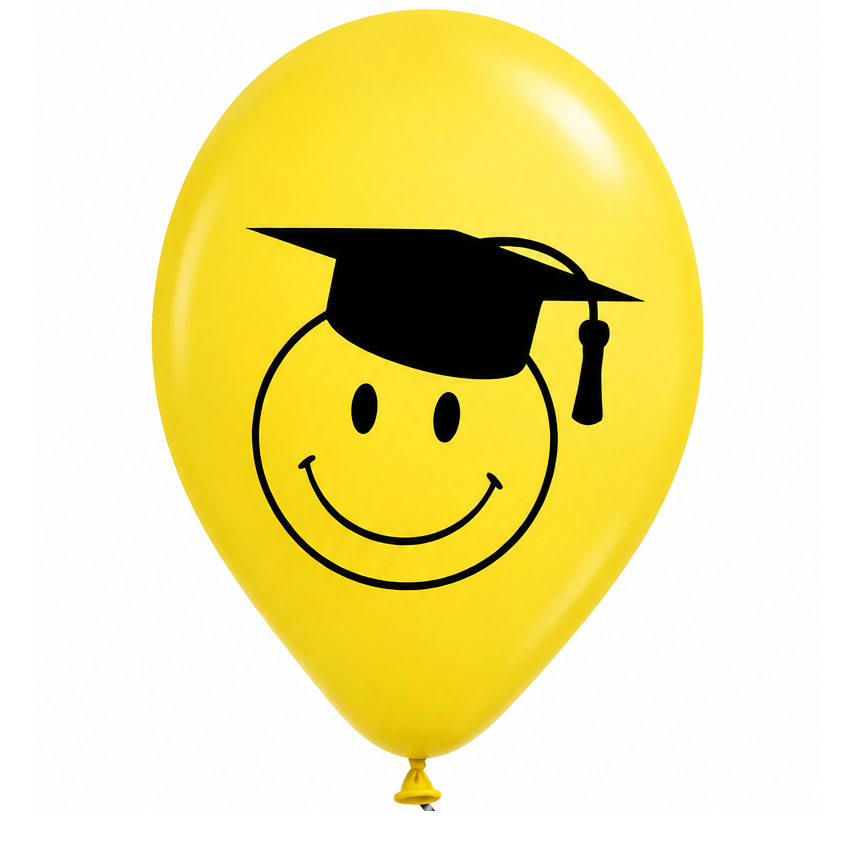 33 cm-es gumi lufi mintás Smiley