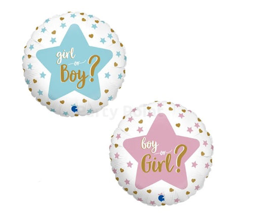 45 cm-es fólia lufi Boy or Girl