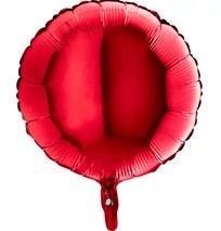 45 cm-es kerek egyszínű fólia lufik