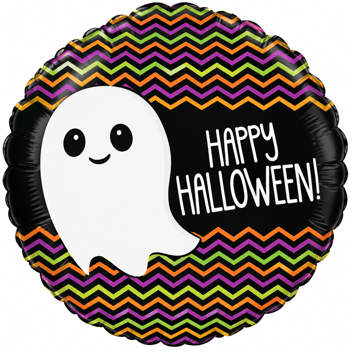 45 cm-es fólia lufi Happy Halloween szellem