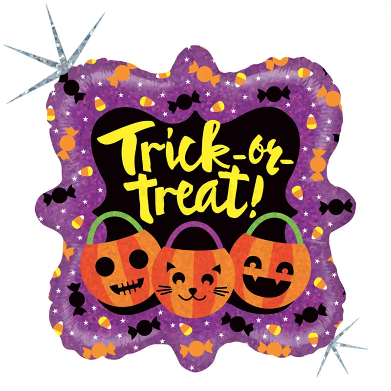 45 cm-es fólia lufi Trick or Treat tökös