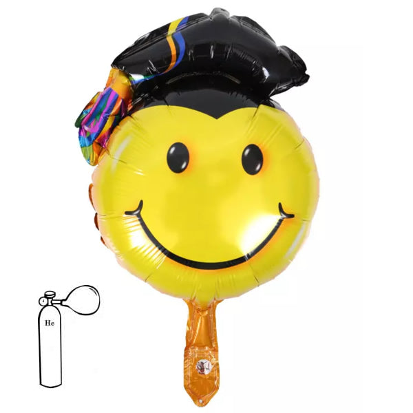 55 cm-es fólia lufi ballagó smiley