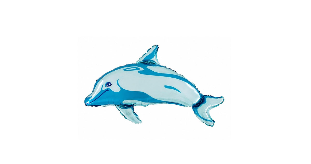 80 cm-es fólia lufi kék delfin