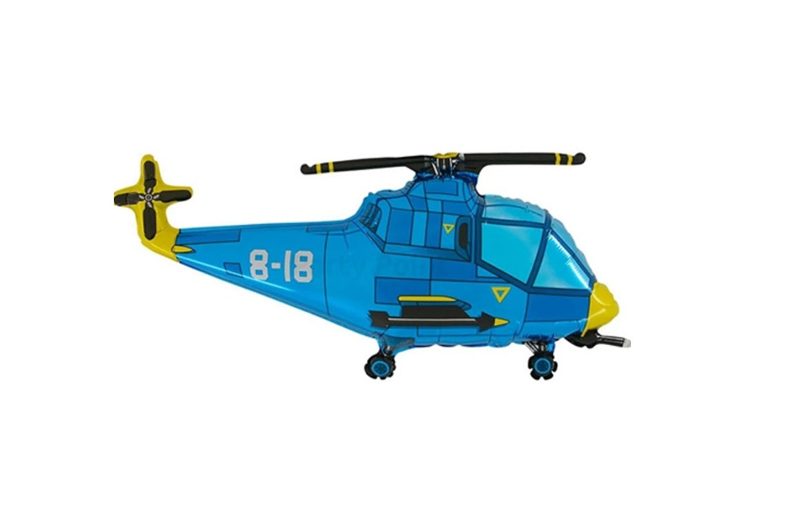 80 cm-es fólia lufi kék helikopter