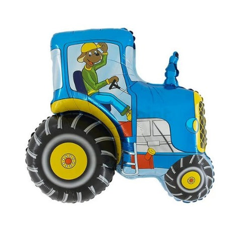 80 cm-es fólia lufi kék traktor